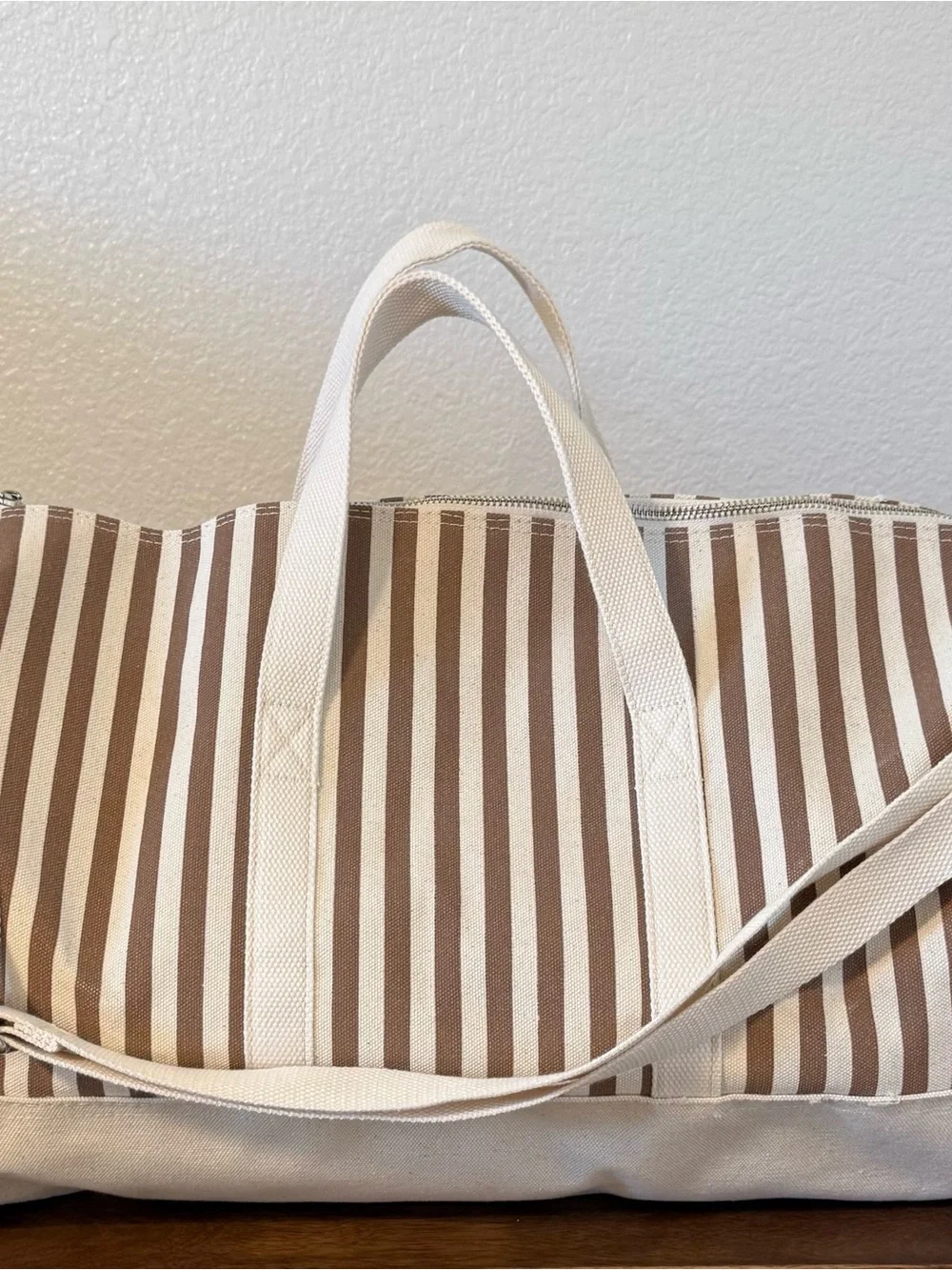 KULE The All Over Striped Duffle Bag